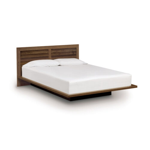 Platform Bed with Clapboard Headboard