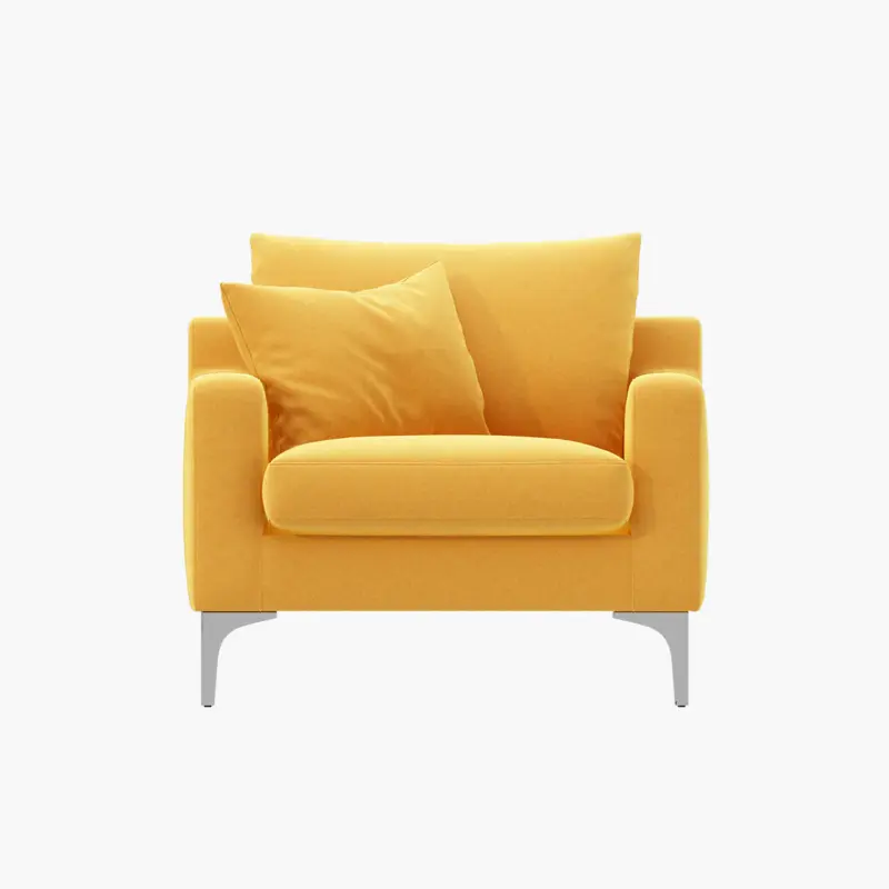 Modern Yellow Single Sofa