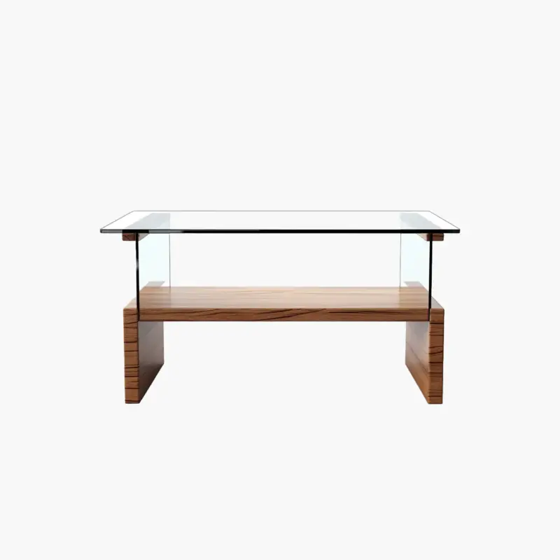 Brown Glass Coffee Table