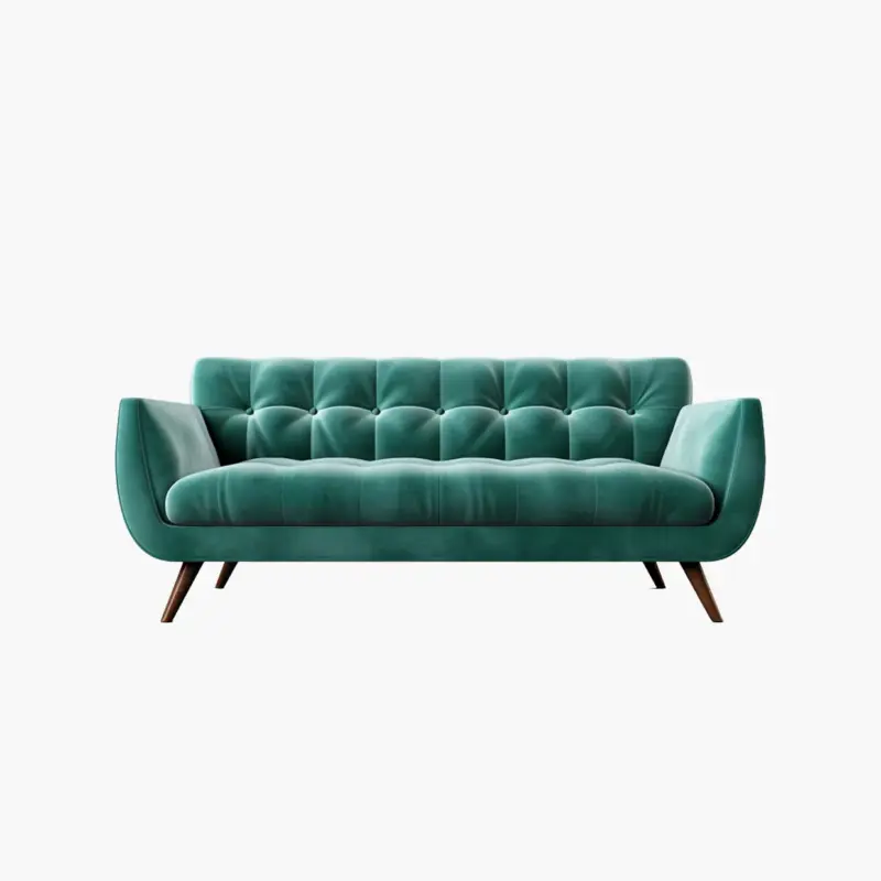 Tufted leg sofa
